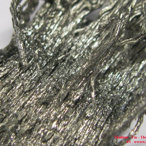 Thulium - Tm - Thulium  sublimed dendritic sample.