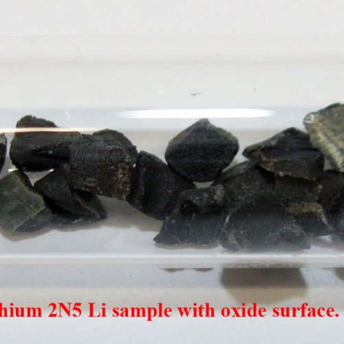 Lithium - Li - Lithium 2N5 Li sample with oxide surface..jpg
