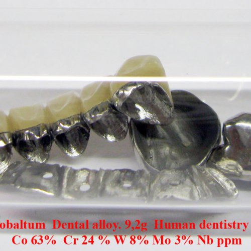 Kobalt - Co - Cobaltum  Dental alloy. 9,2g  Human dentistry.jpg