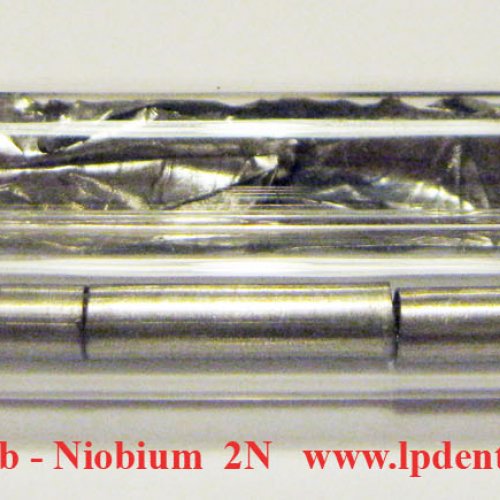 Niob - Nb - Niobium Sheet /Metal Tube Sample