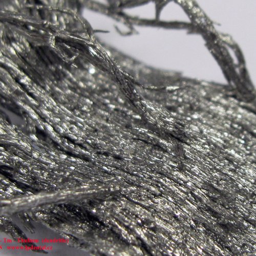 Thulium - Tm - Thulium  sublimed dendritic sample.