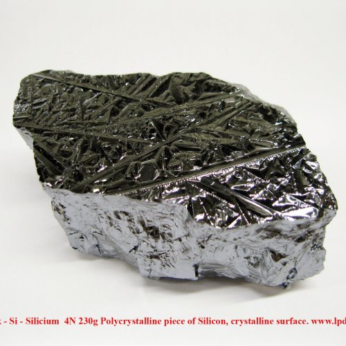 Křemík - Si - Silicium  4N 230g Polycrystalline piece of Silicon, crystalline surface. www.lpdental.