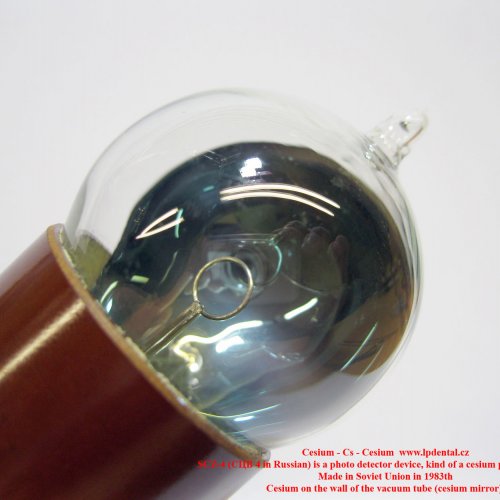 Cesium  SCZ-4 СЦB-4 in Russian is a photo detector device, kind of a cesium photovoltaic cell 