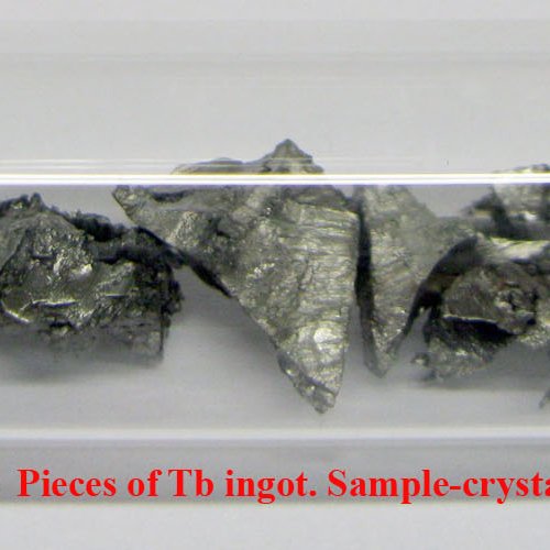 Terbium - Tb - Terbium  4N  5,4g  Pieces of Tb ingot. Sample-crystalline fragments..jpg