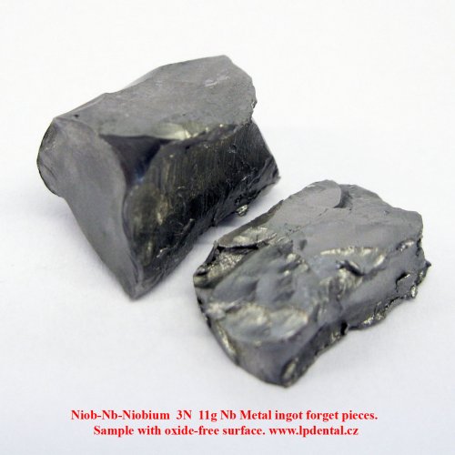 Niob-Nb-Niobium  3N  11g Nb Metal ingot forget pieces. Sample with oxide-free surface. 1.jpg