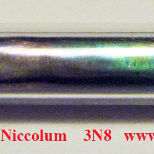 Nikl - Ni - Niccolum   Nickel machined piece-colored sufrace.