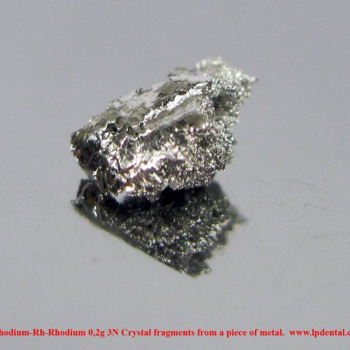 Rhodium-Rh-Rhodium 0,2g 3N Crystal fragments from a piece of metal. 4.jpg