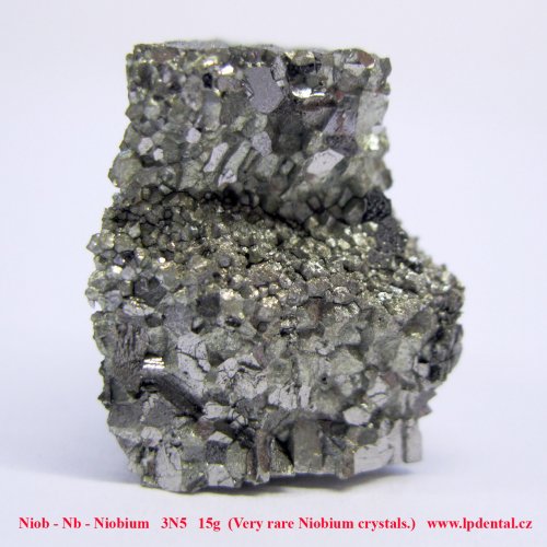 Niob - Nb - Niobium   3N5   15g  (Very rare Niobium crystals.) 8.jpg