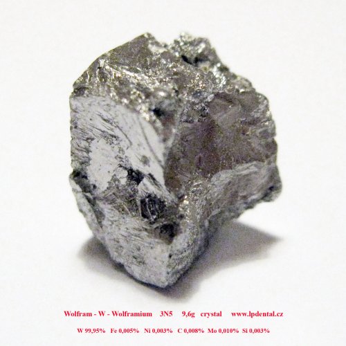 Wolfram - W - Wolframium - Tungsten crystalline fragment