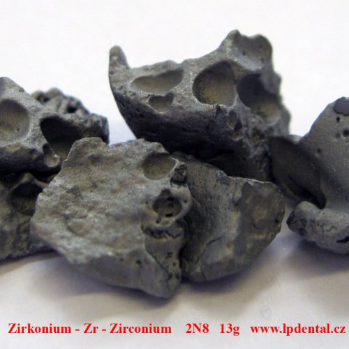 Zirkonium - Zr - Zirconium     melted by electromagnetic induction.Sample-sand blasted surface. Frag