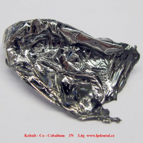 Kobalt - Co - Cobaltum   Cobalt  melted by electromagnetic induction. Sample-glossy sufrace.