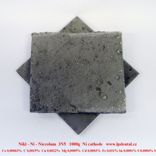 Nikl - Ni - Niccolum Ni Electrolytic Cathode.jpg