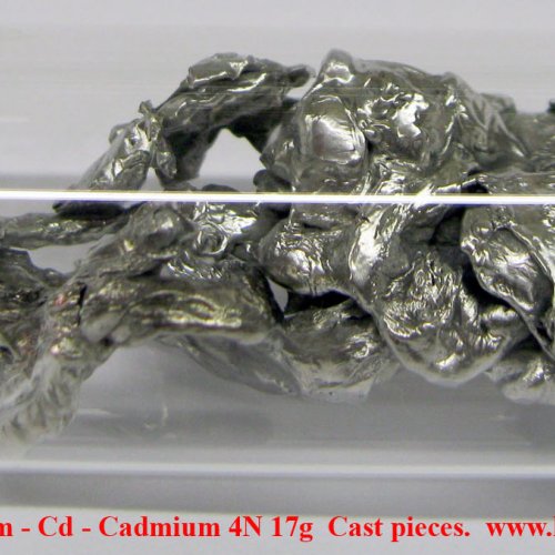 Kadmium - Cd - Cadmium 4N 17g  Cast pieces..jpg
