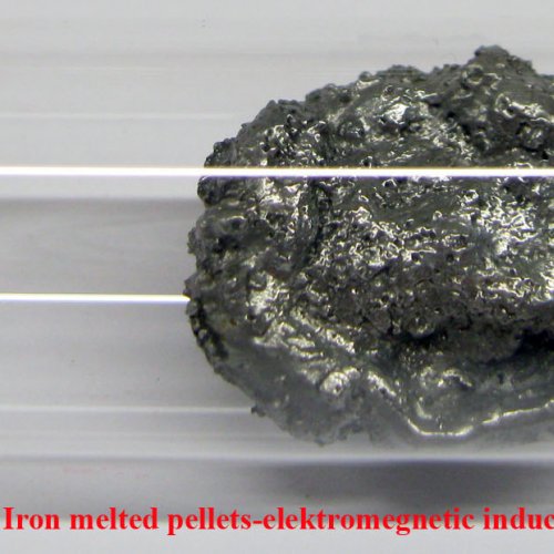 Železo - Fe - Ferrum 4N 8,1g Iron melted pellets-elektromegnetic induction.Sample-rough surface..jpg