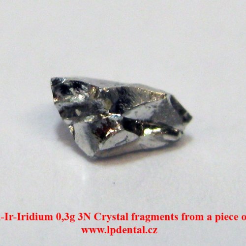 Iridium-Ir-Iridium 0,3g 3N Crystal fragments from a piece of metal. 5.jpg