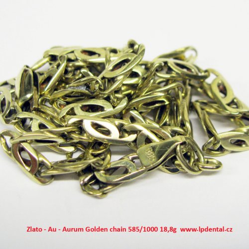 Zlato - Au - Aurum Golden chain 585-1000 18,8g 1.jpg