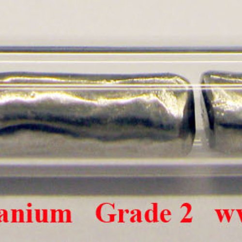 Titan - Ti - Titanium Sample-glossy surface.