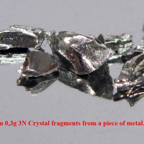 Iridium-Ir-Iridium 0,3g 3N Crystal fragments from a piece of metal. 6.jpg
