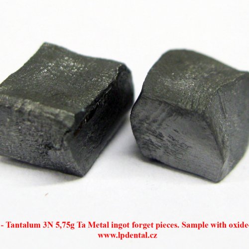 Tantal - Ta - Tantalum 3N 5,75g Ta Metal ingot forget pieces. Sample with oxide-free surface. 2.jpg
