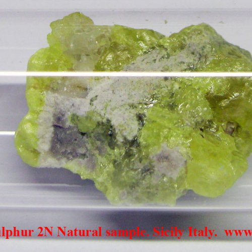 Síra - S - Sulphur 2N Natural sample. Sicily Italy..jpg