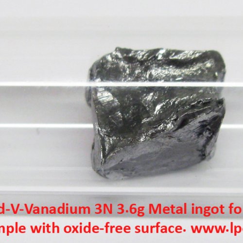 Vanad-V-Vanadium 3N 3.6g Metal ingot forget piece. Sample with oxide free surface.jpg