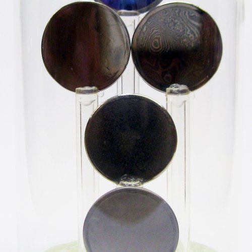 Germanium - Ge - Germanium 5N 6,66g Optical grade USED Ge Metal Lens Chipped Discs Diameter 1,8 x Th