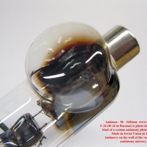 Antimony - F-26 (Ф-26 in Russian is photo detector device kind of a cesium antimony photovoltaic cel