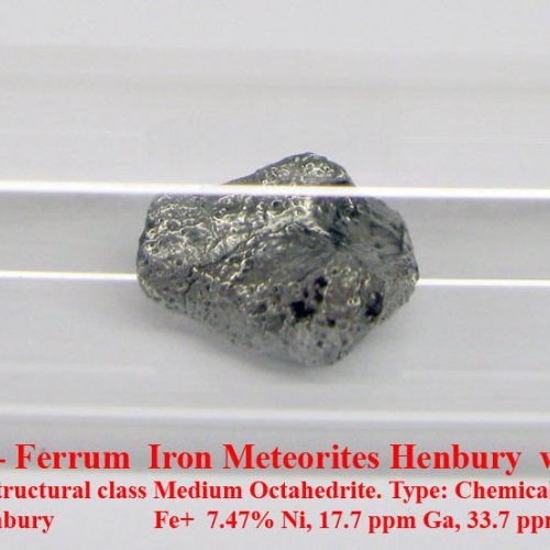 Železo - Fe - Ferrum  Iron Meteorites Henbury.jpg
