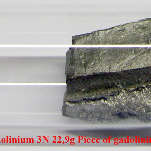 Gadolinium - Gd - Gadolinium 3N 22,9g Piece of gadolinium.jpg