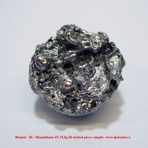 Bismut - Bi - Bismuthum 4N 19,8g Bi melted piece sample. 2.jpg