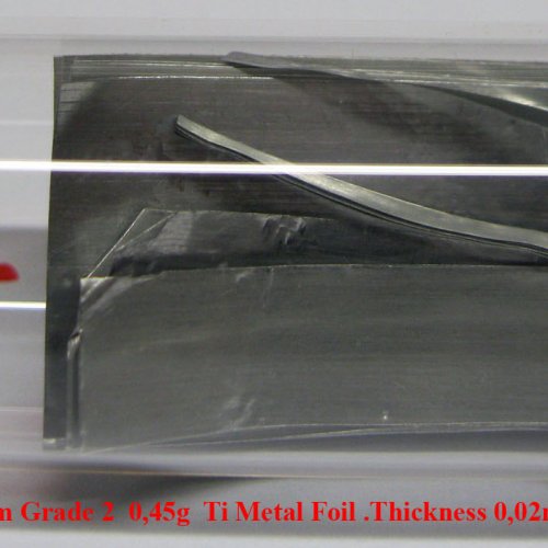 Titan - Ti - Titanium Grade 2  0,45g  Ti Metal Foil .Thickness 0,02mm.jpg