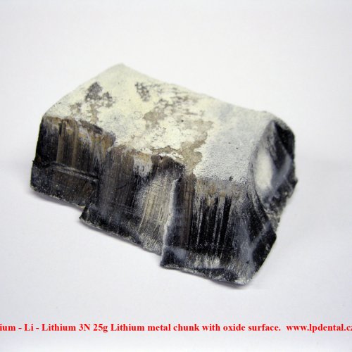 Lithium - Li - Lithium 3N 25g Lithium metal chunk with oxide surface..jpg