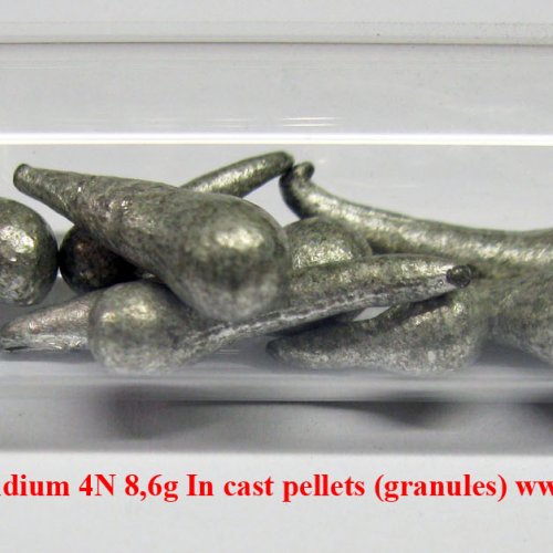 Indium-In-Indium 4N 8,6g In cast pellets (granules).jpg