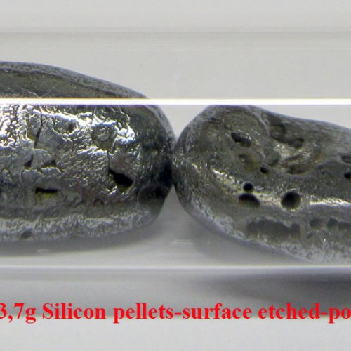 Křemík - Si - Silicium 6N 3,7g Silicon pellets-surface etched-polished..jpg