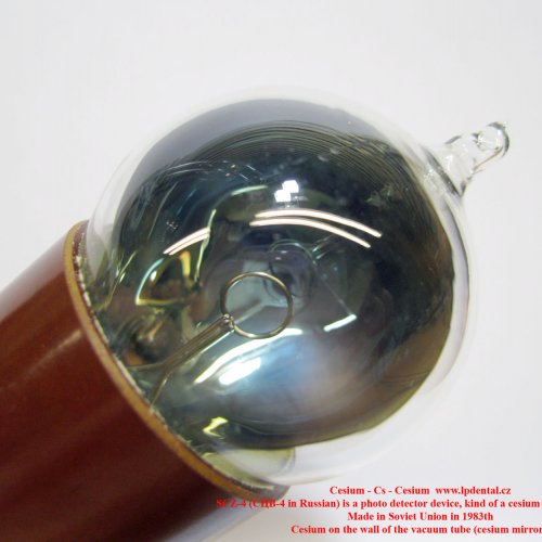 Cesium  SCZ-4 СЦB-4 in Russian is a photo detector device, kind of a cesium photovoltaic cell 