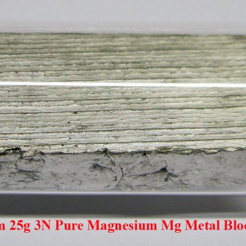 Hořčík - Mg - Magnesium 25g 3N Pure Magnesium Mg Metal Block Lumps.jpg